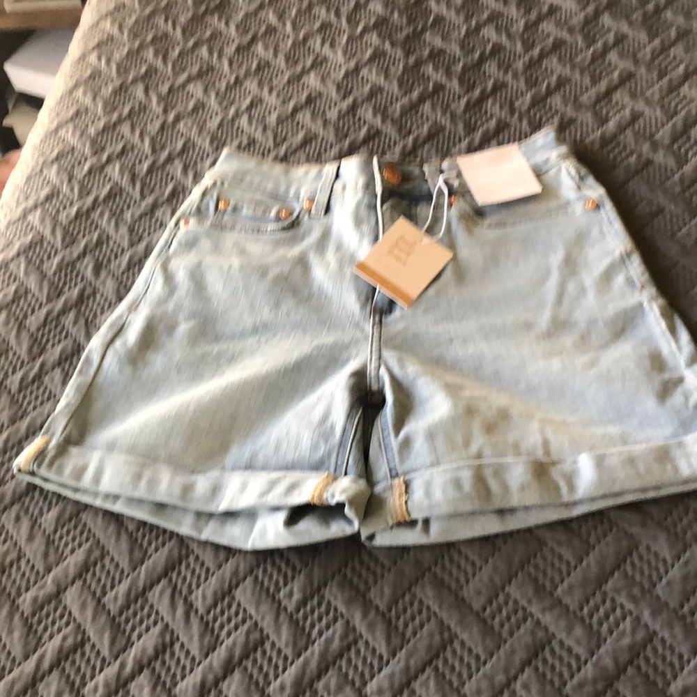 Nwt LC Lauren Conrad high waisted denim shorts.